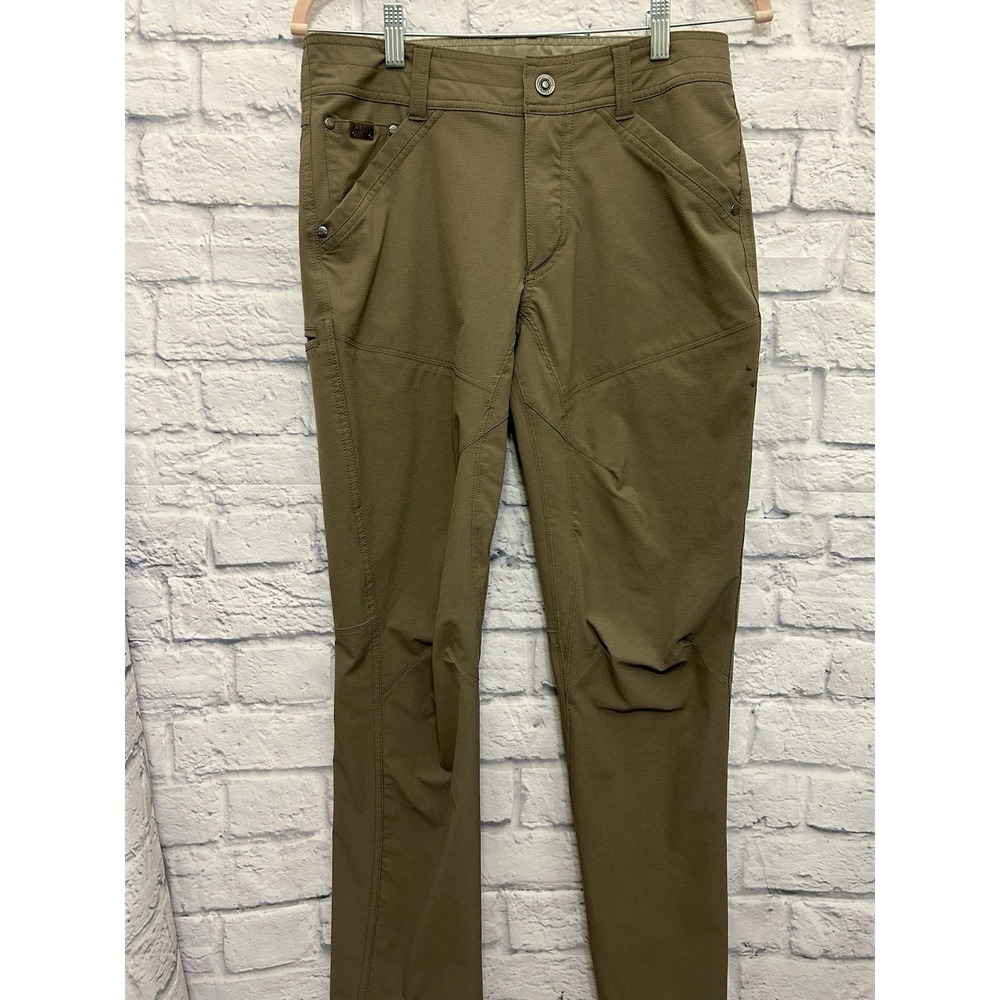 KUHL Silencr Pants Mens 30X30 Hiking Outdoor Trail Nylon Ripstop Olive Brown